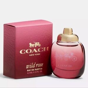 New in Box COACH Wild Rose Eau de Parfume Mini Fragrance Splash Dabber 0.15 Oz